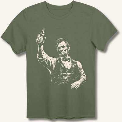 Lincoln's Toast T-Shirt Gift For Bourbon Drinker