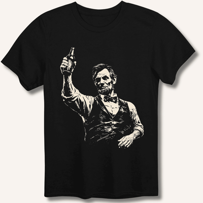Lincoln's Toast T-Shirt Gift For Bourbon Drinker