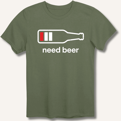 Need Beer T-Shirt Gift For Bourbon Drinker