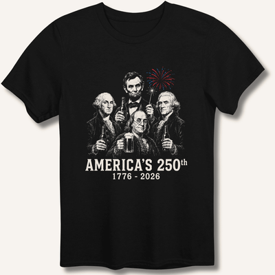 Founding Fathers 250th Beer T-Shirt Gift For Bourbon Drinker