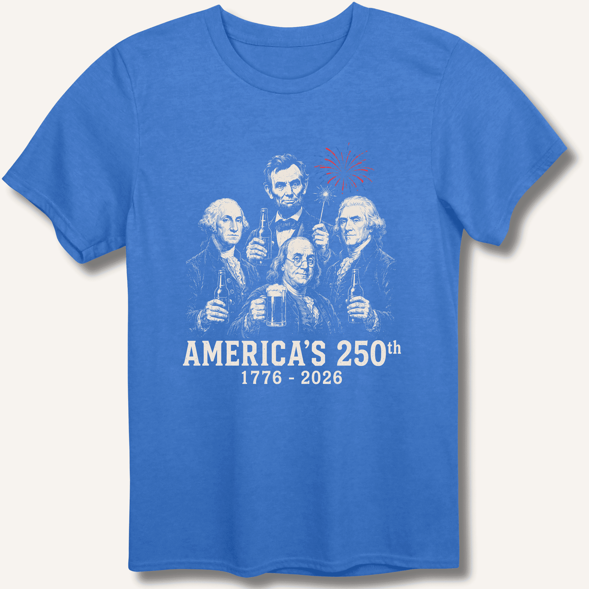 Founding Fathers 250th Beer T-Shirt Gift For Bourbon Drinker