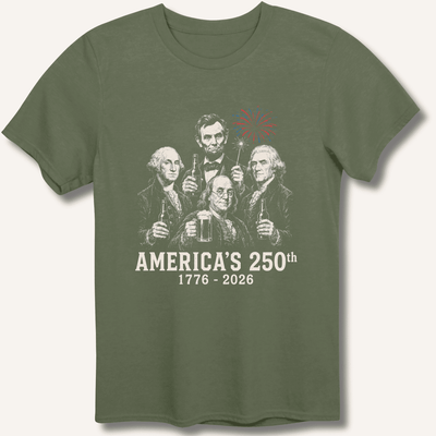 Founding Fathers 250th Beer T-Shirt Gift For Bourbon Drinker