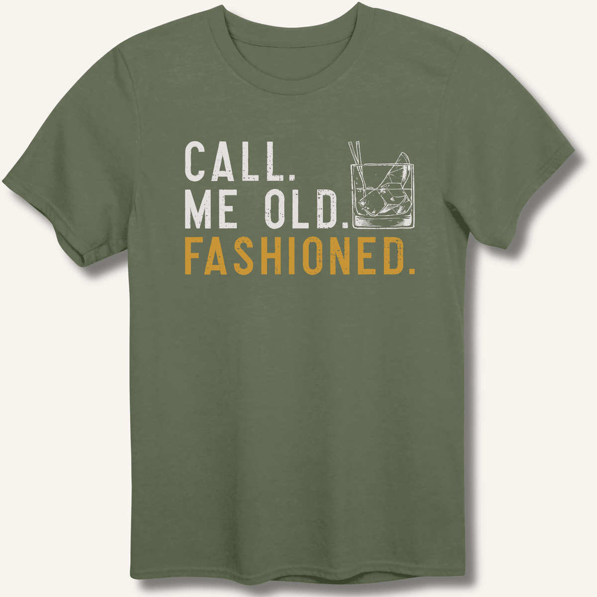 Call Me Old Fashioned T-Shirt Gift For Bourbon Drinker