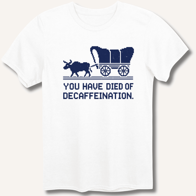 You Have Died T-Shirt Gift For Bourbon Drinker