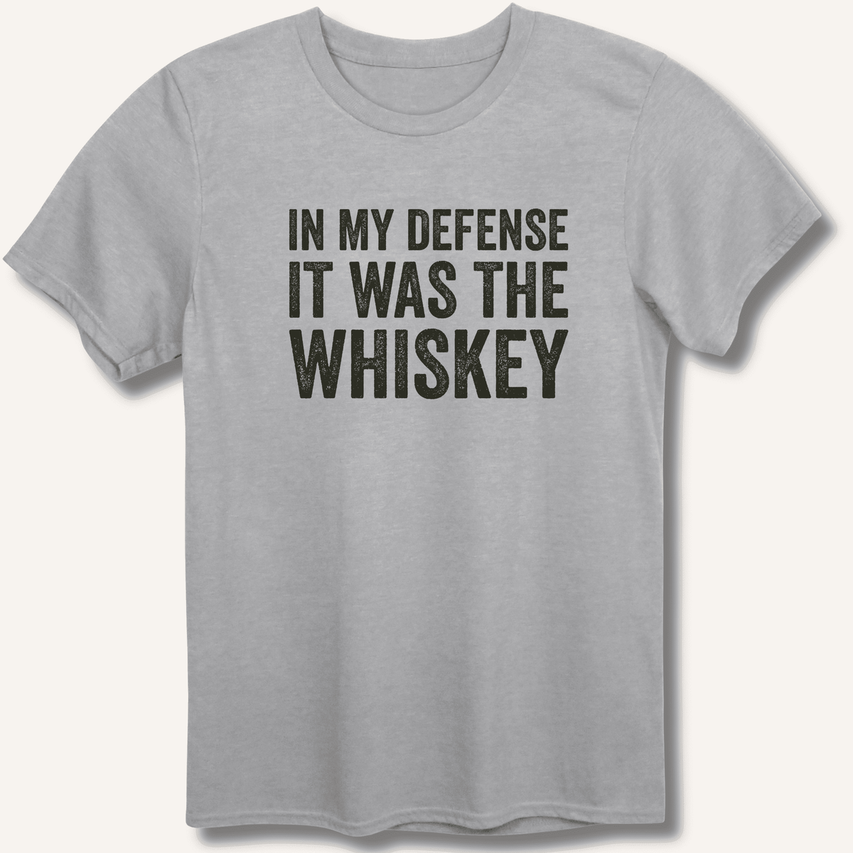In My Defense It Was The Whiskey T-Shirt Gift For Bourbon Drinker