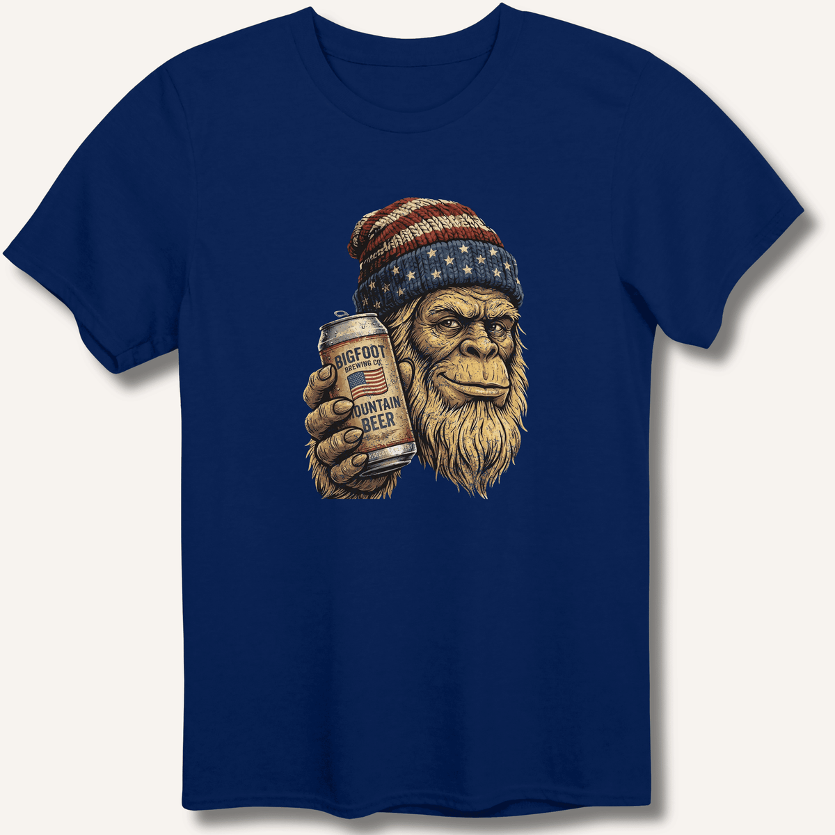 Bigfoot Mountain Beer T-Shirt Gift For Bourbon Drinker