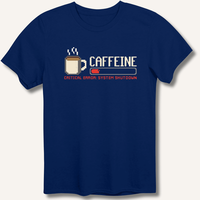 Caffeine Critical Error T-Shirt Gift For Bourbon Drinker