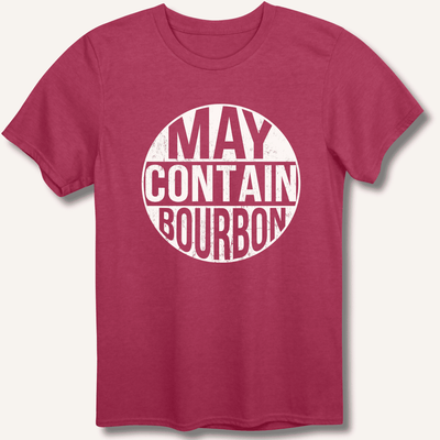May Contain Bourbon T-Shirt Gift For Bourbon Drinker
