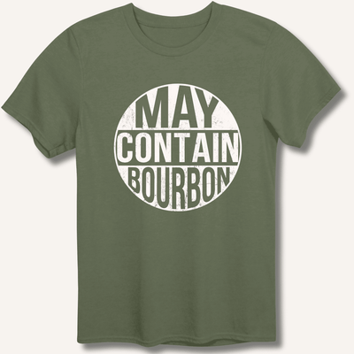 May Contain Bourbon T-Shirt Gift For Bourbon Drinker
