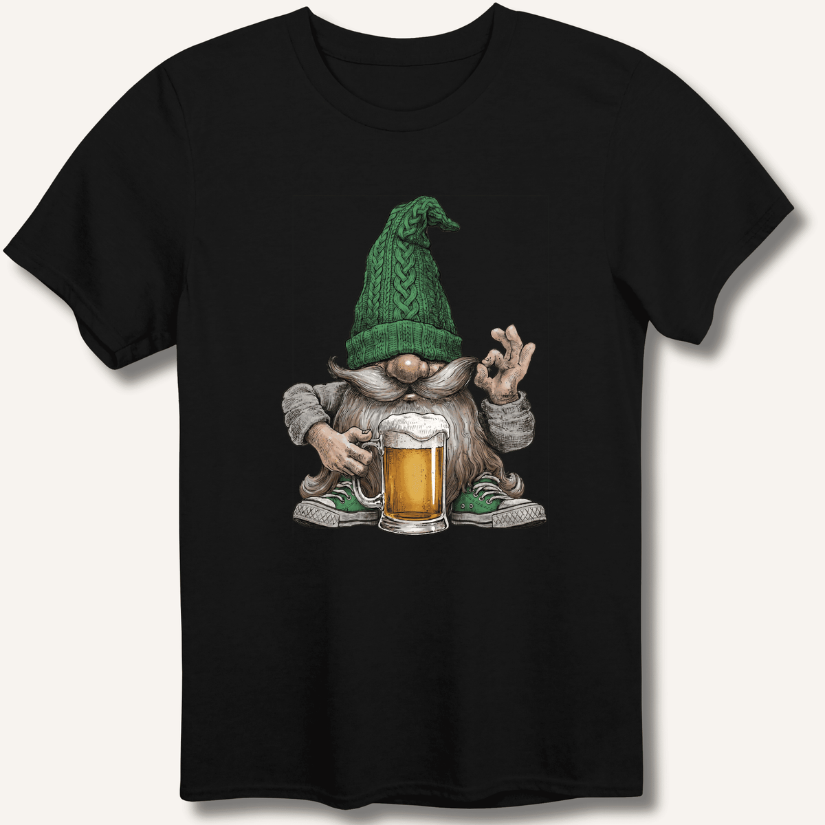 Beer Gnome T-Shirt Gift For Bourbon Drinker
