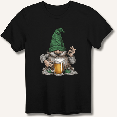 Beer Gnome T-Shirt Gift For Bourbon Drinker