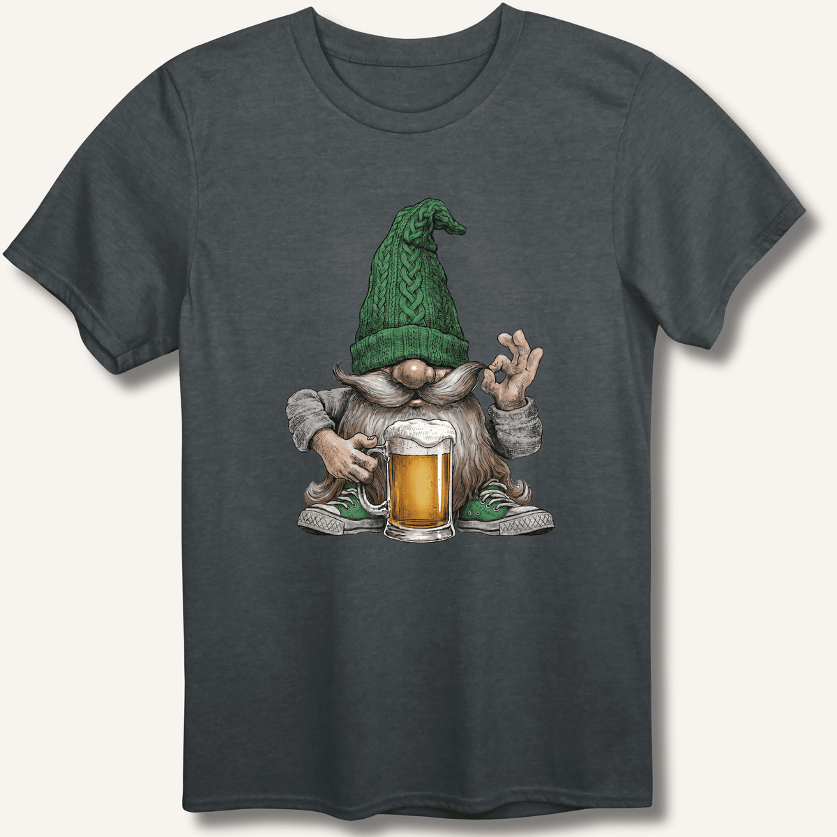 Beer Gnome T-Shirt Gift For Bourbon Drinker
