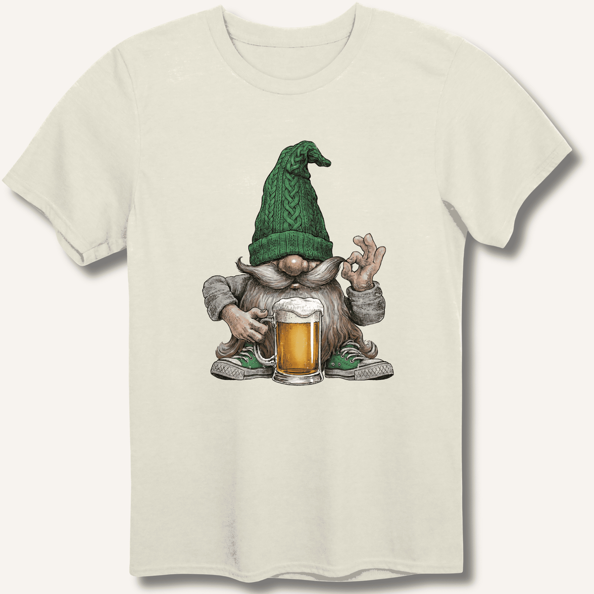 Beer Gnome T-Shirt Gift For Bourbon Drinker