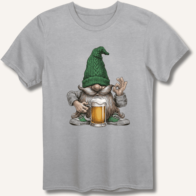 Beer Gnome T-Shirt Gift For Bourbon Drinker