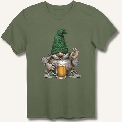 Beer Gnome T-Shirt Gift For Bourbon Drinker