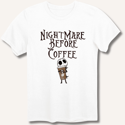 Nightmare Before Coffee T-Shirt Gift For Bourbon Drinker