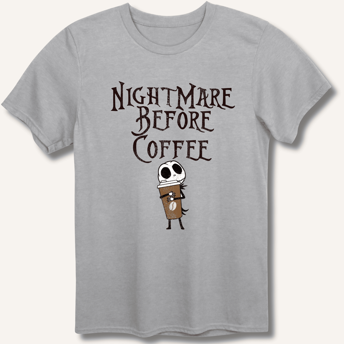 Nightmare Before Coffee T-Shirt Gift For Bourbon Drinker