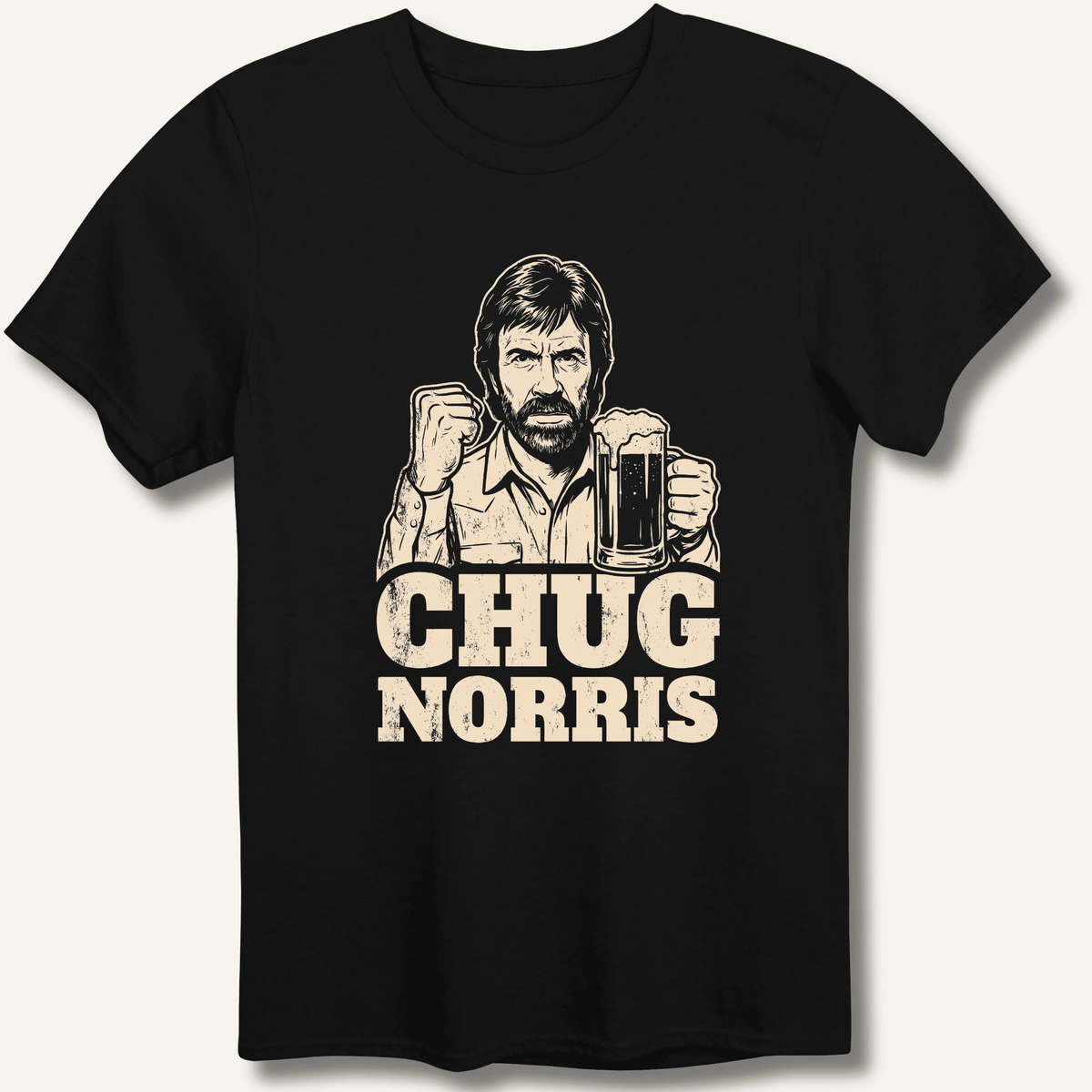 Chug Norris T-Shirt Gift For Bourbon Drinker