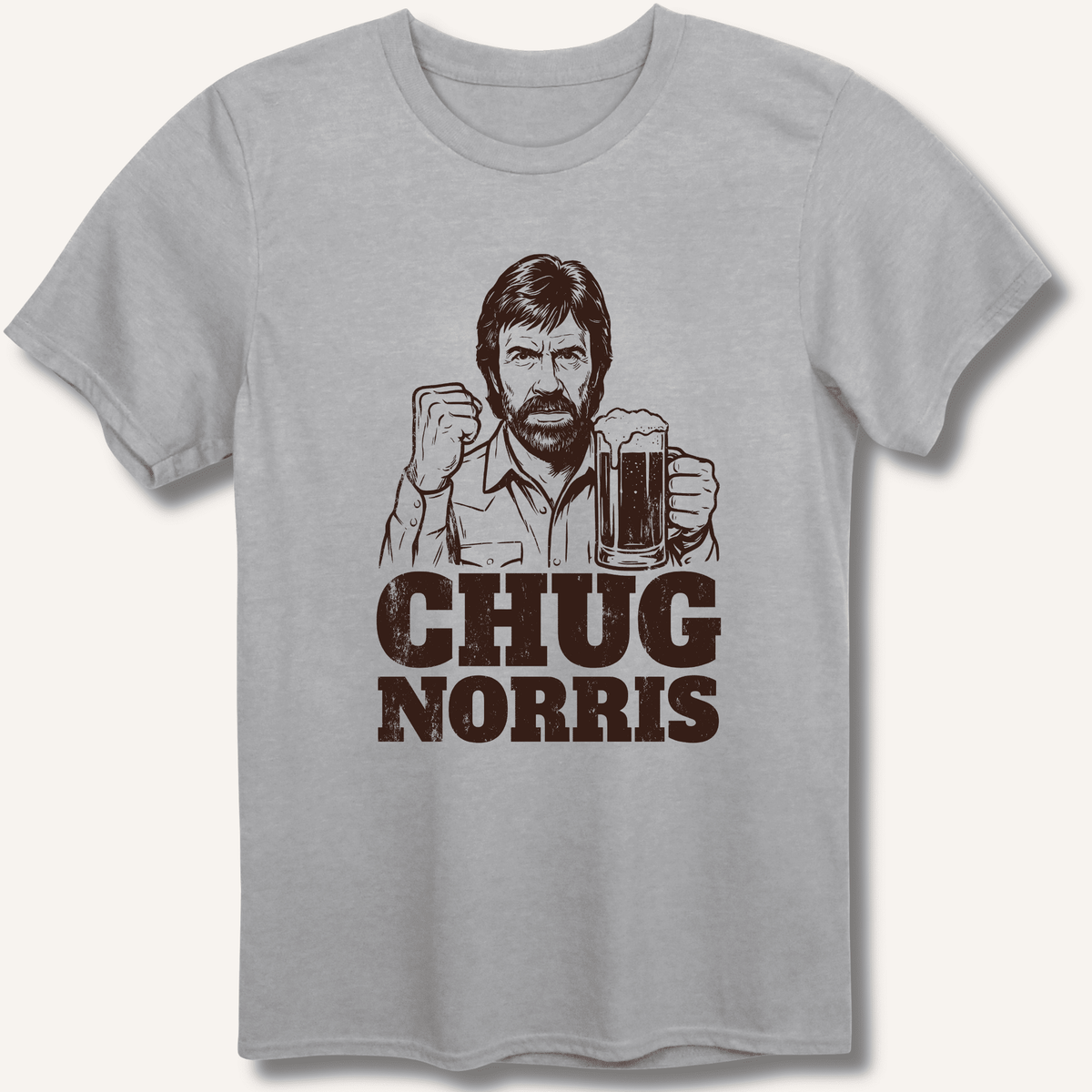 Chug Norris T-Shirt Gift For Bourbon Drinker
