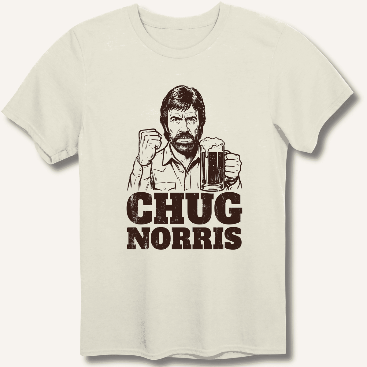 Chug Norris T-Shirt Gift For Bourbon Drinker
