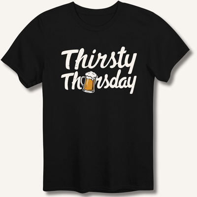 Thirsty Thursday T-Shirt Gift For Bourbon Drinker