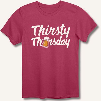 Thirsty Thursday T-Shirt Gift For Bourbon Drinker