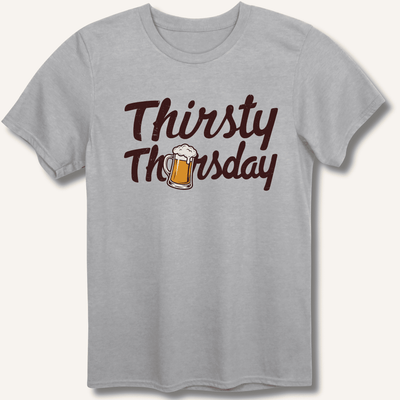 Thirsty Thursday T-Shirt Gift For Bourbon Drinker