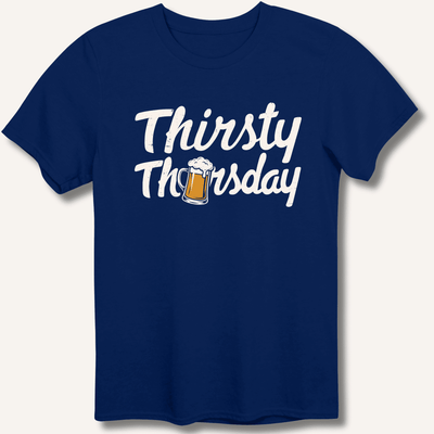 Thirsty Thursday T-Shirt Gift For Bourbon Drinker