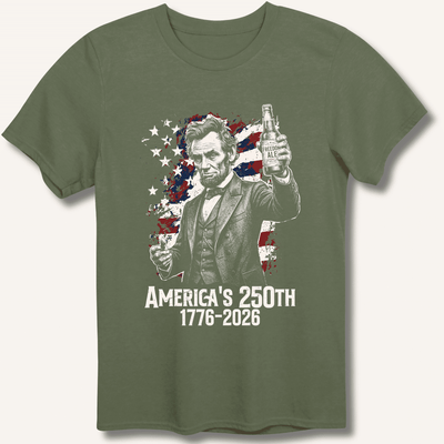 Lincoln's 250th Toast T-Shirt Gift For Bourbon Drinker
