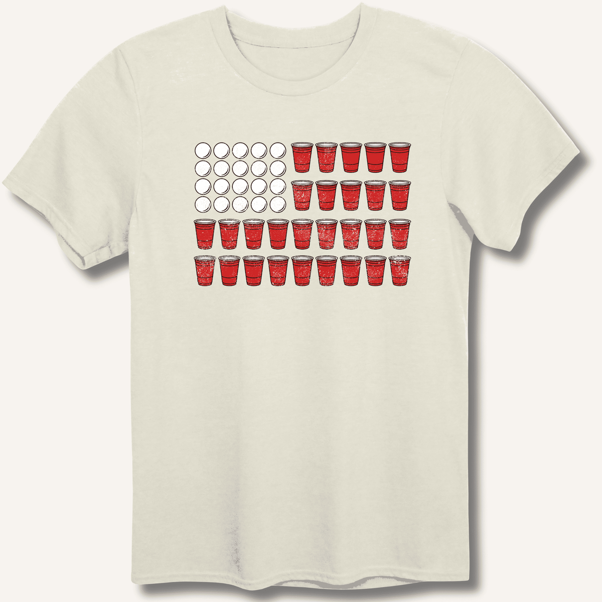 Red Cup Flag T-Shirt Gift For Bourbon Drinker