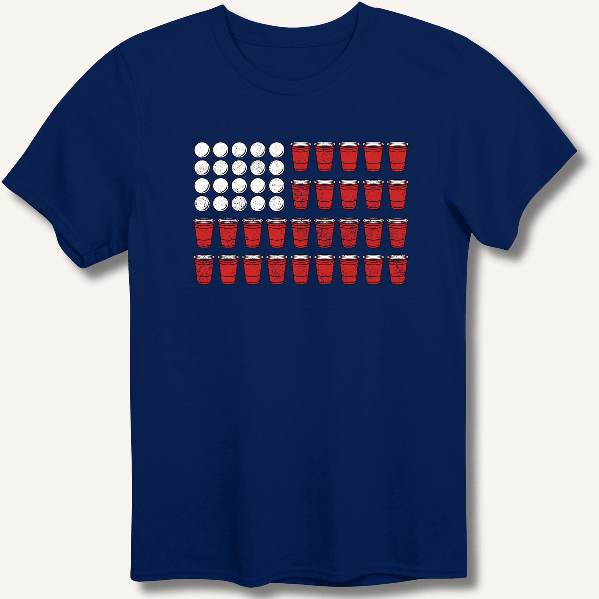 Red Cup Flag T-Shirt Gift For Bourbon Drinker