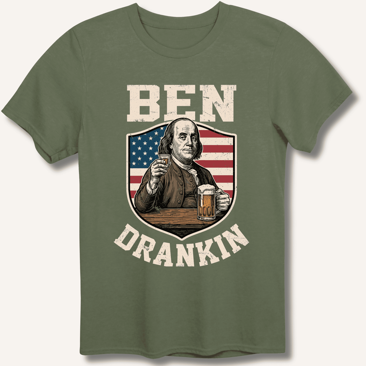 Ben Drankin T-Shirt Gift For Bourbon Drinker