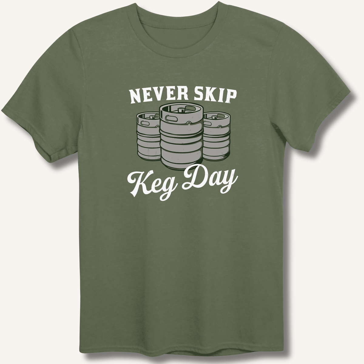 Never Skip Keg Day T-Shirt Gift For Bourbon Drinker