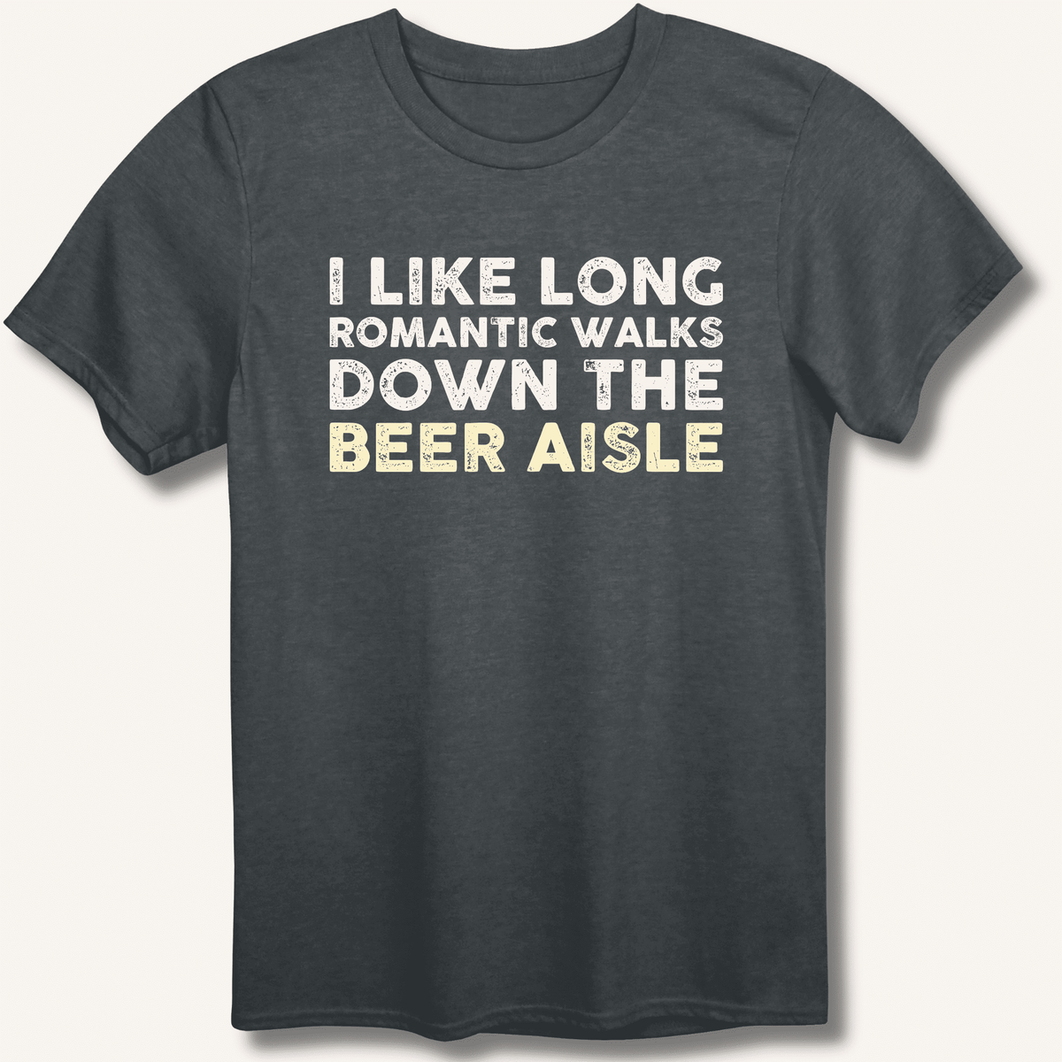 I Like Long Romantic Walks T-Shirt Gift For Bourbon Drinker