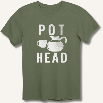 Pot Head T-Shirt Gift For Bourbon Drinker