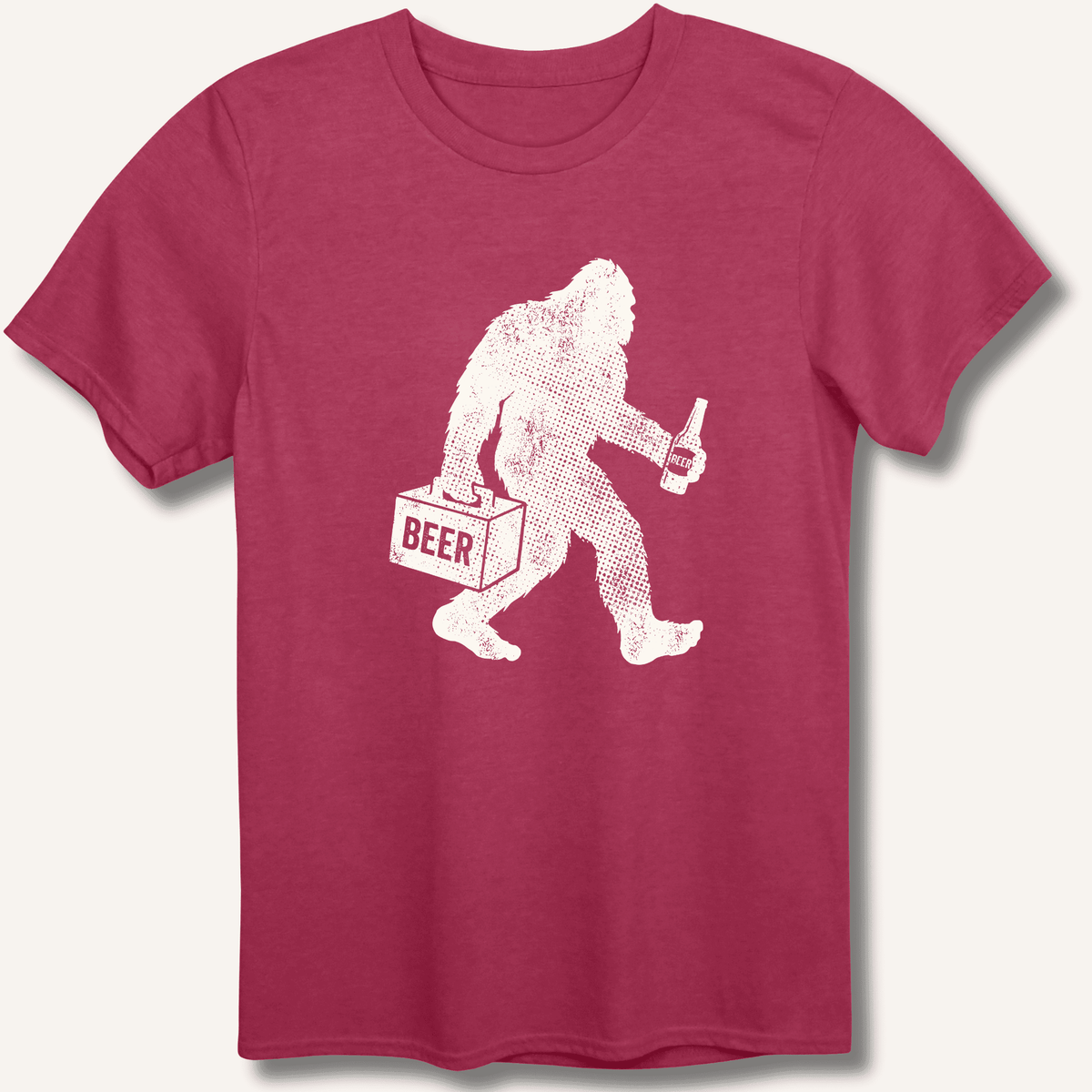 Sasquatch Beer Lover T-Shirt Gift For Bourbon Drinker