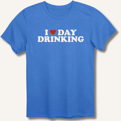 I ❤️ DAY DRINKING T-Shirt Gift For Bourbon Drinker