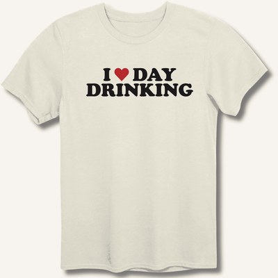 I ❤️ DAY DRINKING T-Shirt Gift For Bourbon Drinker