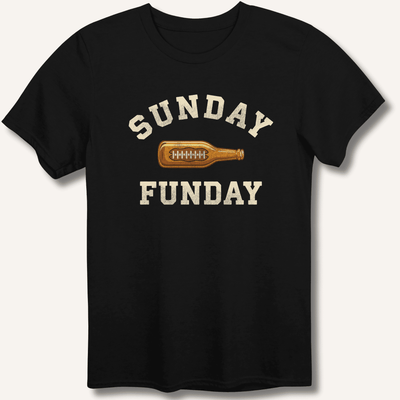 Sunday Funday T-Shirt Gift For Bourbon Drinker