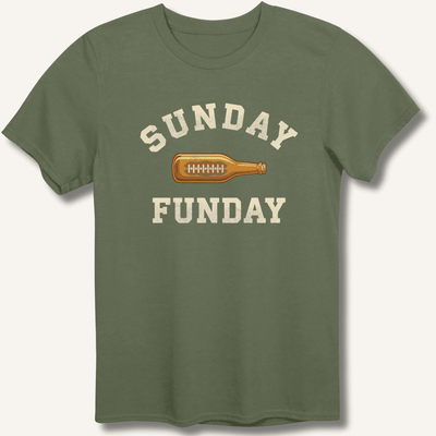 Sunday Funday T-Shirt Gift For Bourbon Drinker