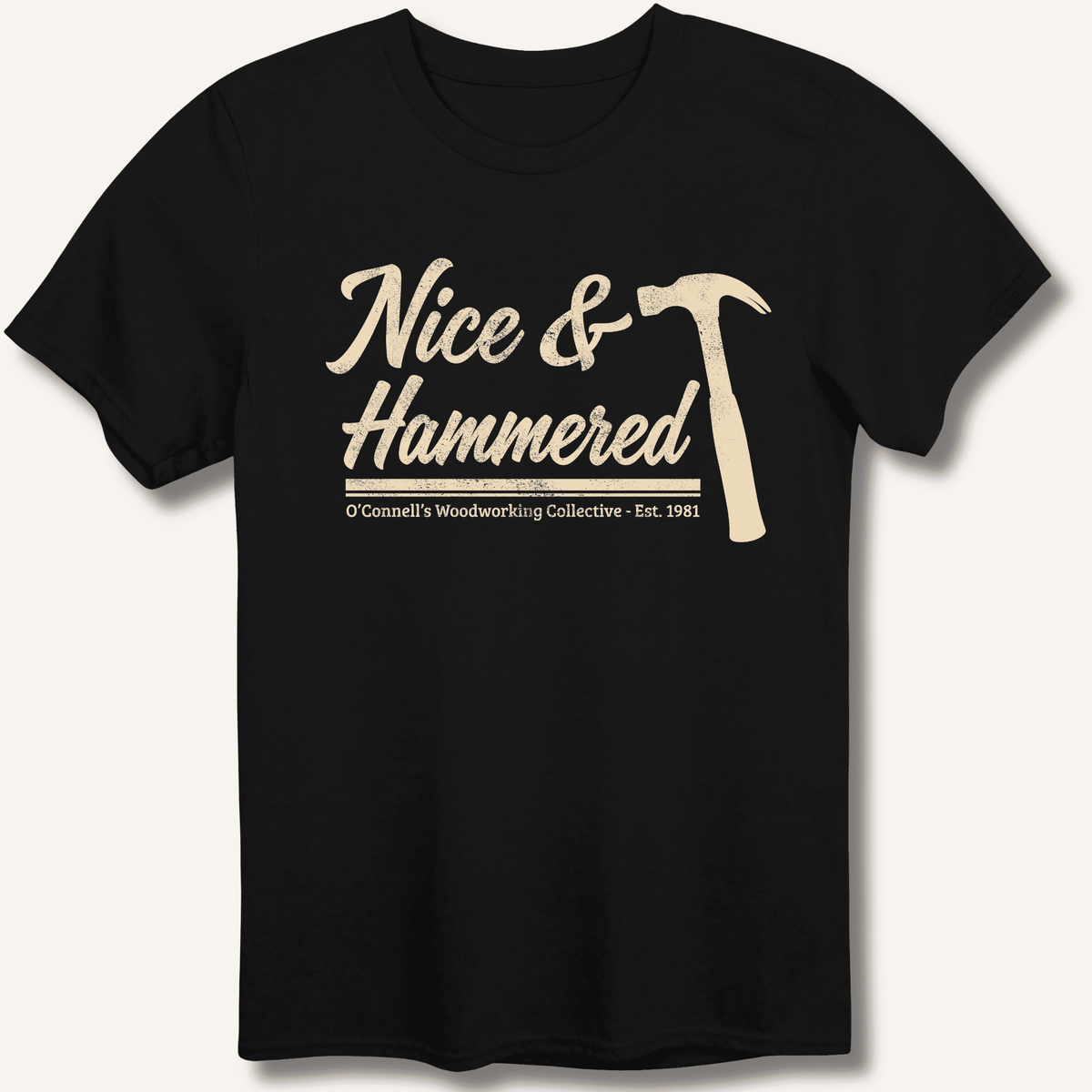 Nice & Hammered T-Shirt Gift For Bourbon Drinker