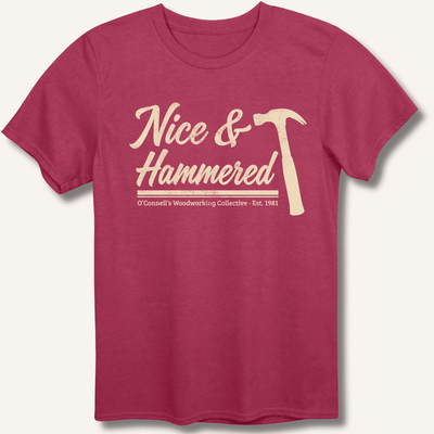 Nice & Hammered T-Shirt Gift For Bourbon Drinker
