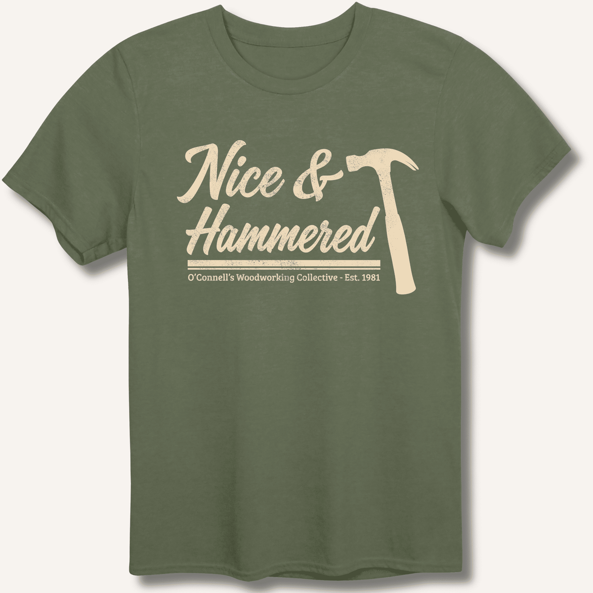 Nice & Hammered T-Shirt Gift For Bourbon Drinker