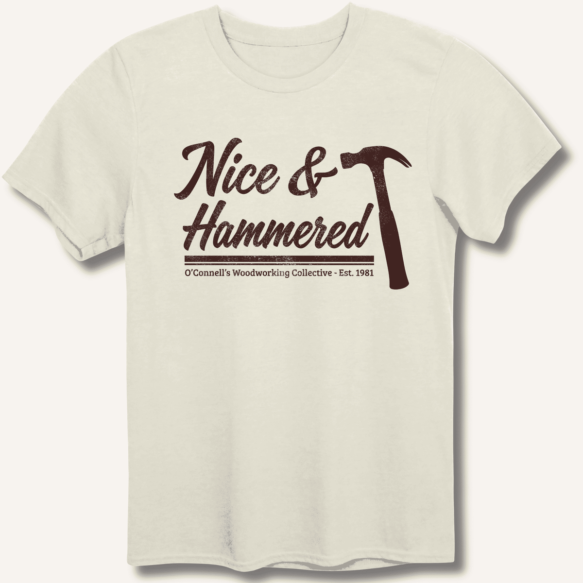 Nice & Hammered T-Shirt Gift For Bourbon Drinker