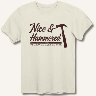 Nice & Hammered T-Shirt Gift For Bourbon Drinker