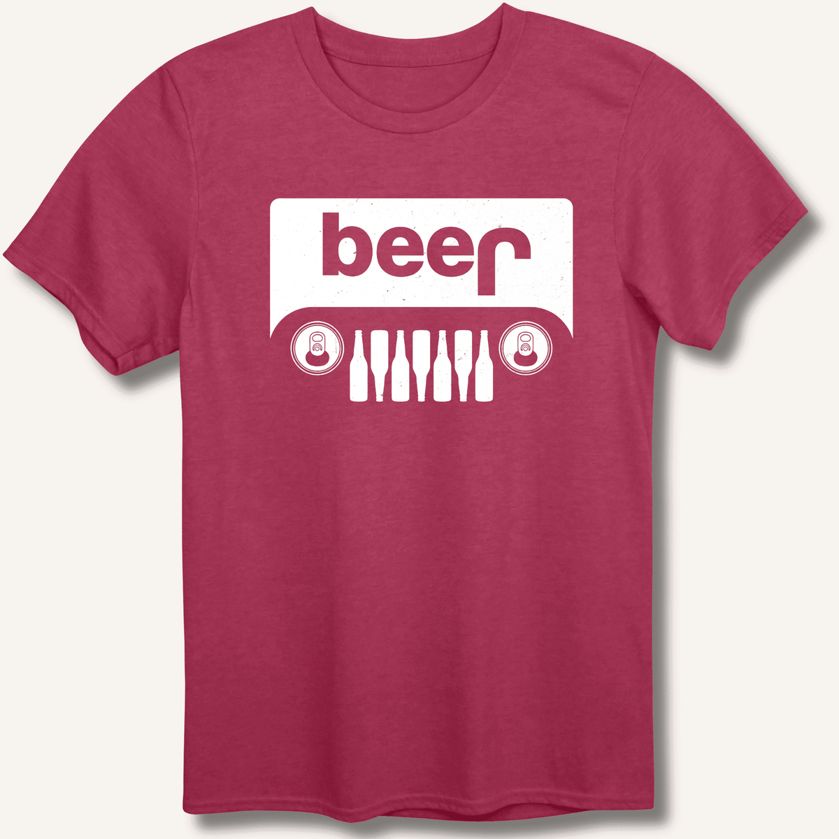 Beer Jeep T-Shirt Gift For Bourbon Drinker