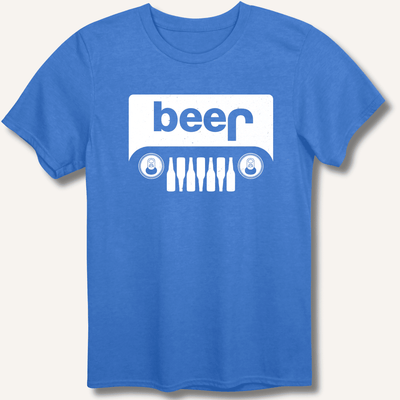 Beer Jeep T-Shirt Gift For Bourbon Drinker