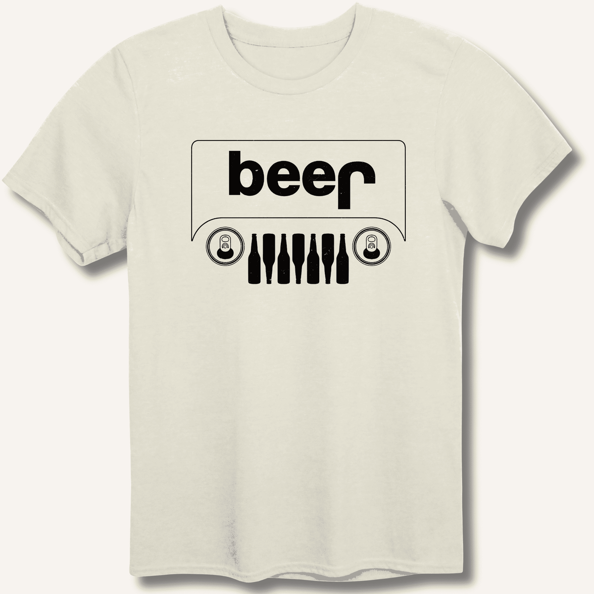 Beer Jeep T-Shirt Gift For Bourbon Drinker