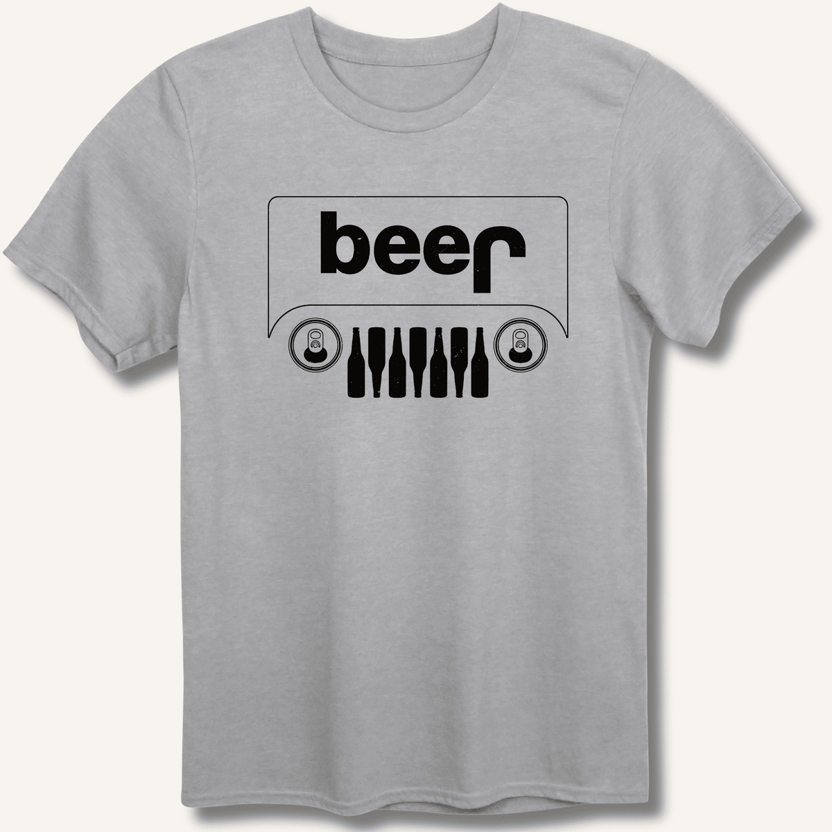 Beer Jeep T-Shirt Gift For Bourbon Drinker