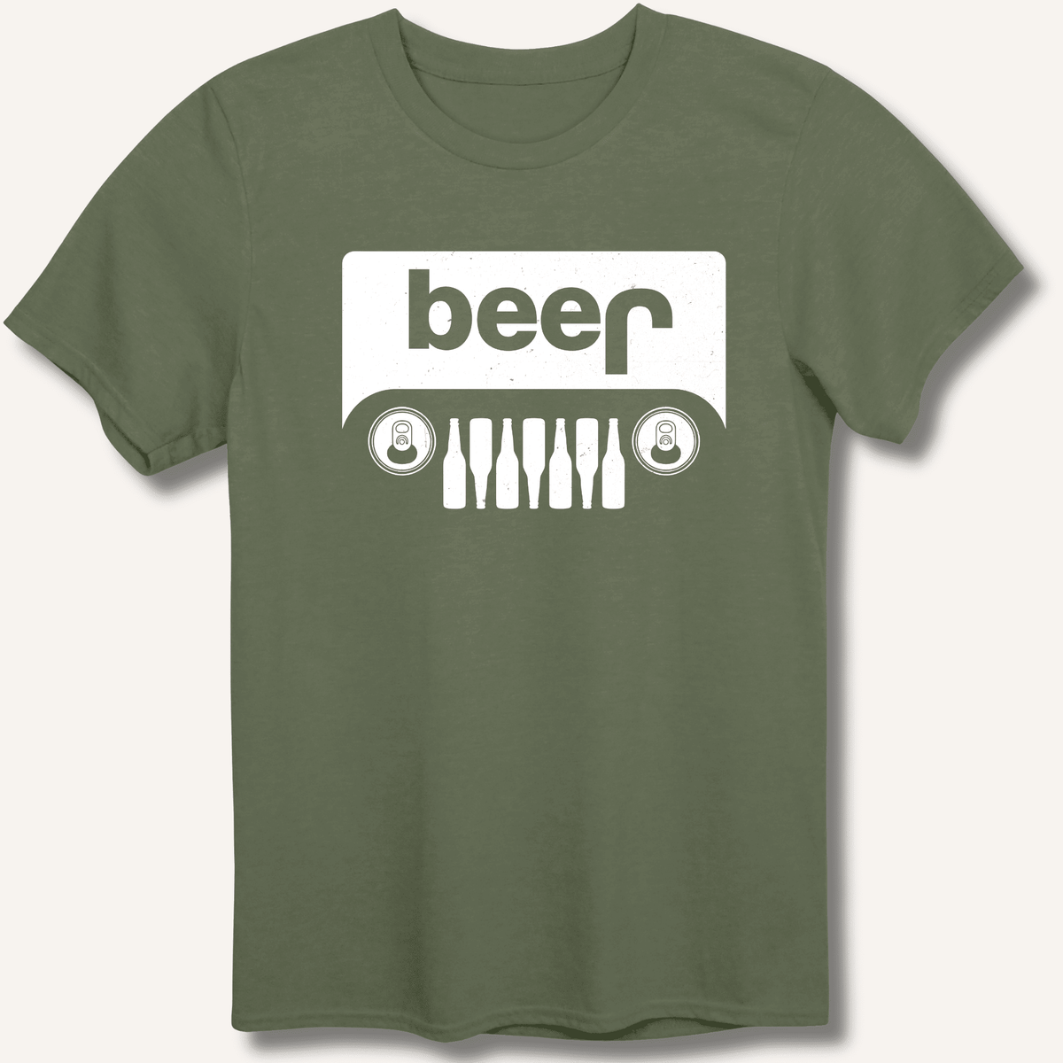 Beer Jeep T-Shirt Gift For Bourbon Drinker